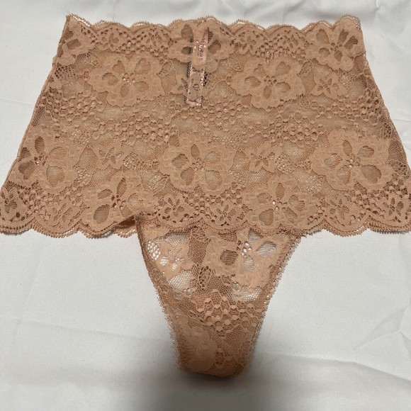 Victoria's Secret Nwt High Waist Floral Lace Sexy Thong‎ Panty XS - Picture 1 of 2